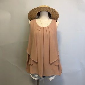CHIFFON SLEEVELESS TOP